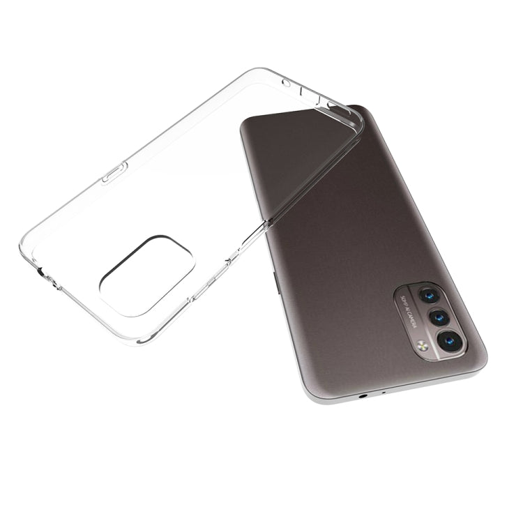 For Nokia G21 Waterproof Texture TPU Phone Case - Transparent
