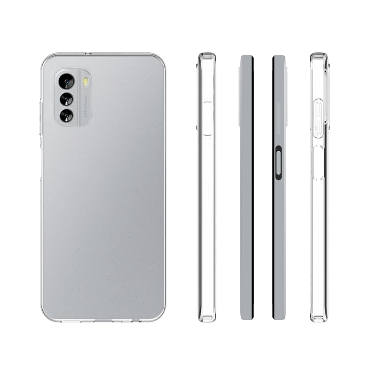 For Nokia G60 5G Waterproof Texture TPU Phone Case - Transparent