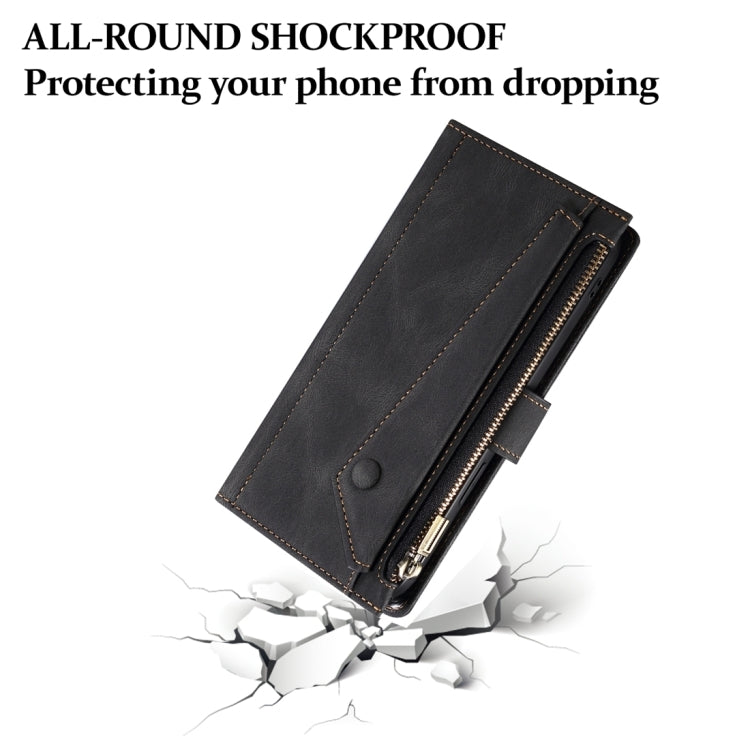 For Samsung Galaxy M15 / F15 ESEBLE Retro Frosted RFID Flip Leather Phone Case