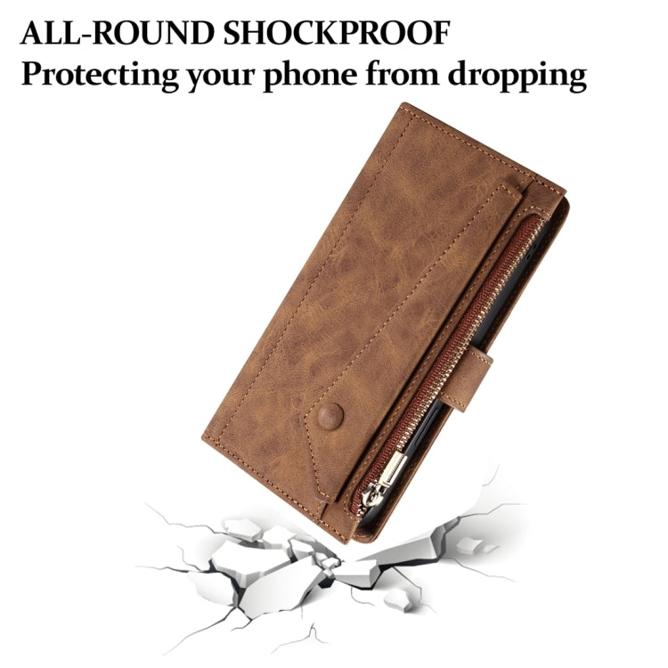 For Samsung Galaxy M15 / F15 ESEBLE Retro Frosted RFID Flip Leather Phone Case
