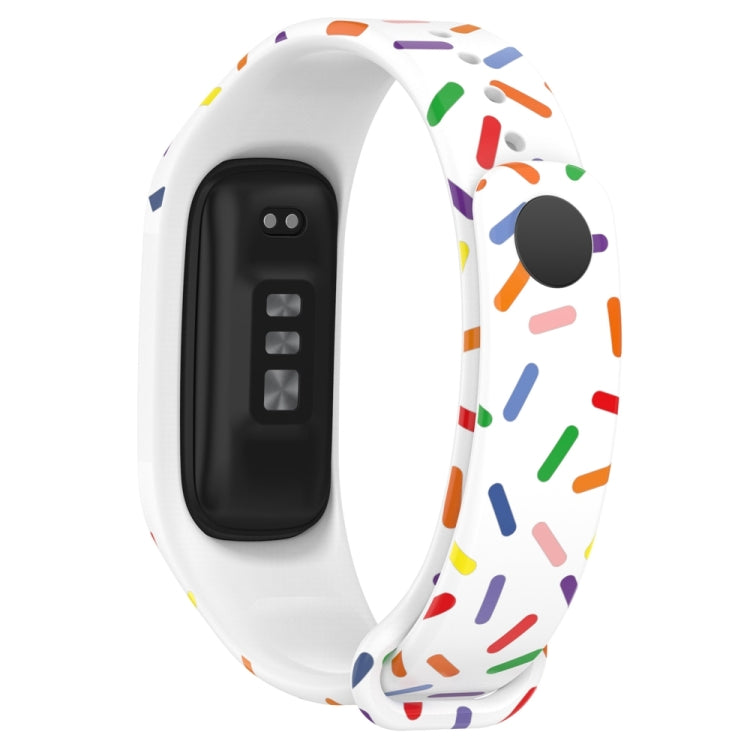 For OPPO Band Sports Rainbow Dots Silicone Watch Band