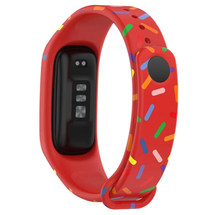 For OPPO Band Sports Rainbow Dots Silicone Watch Band