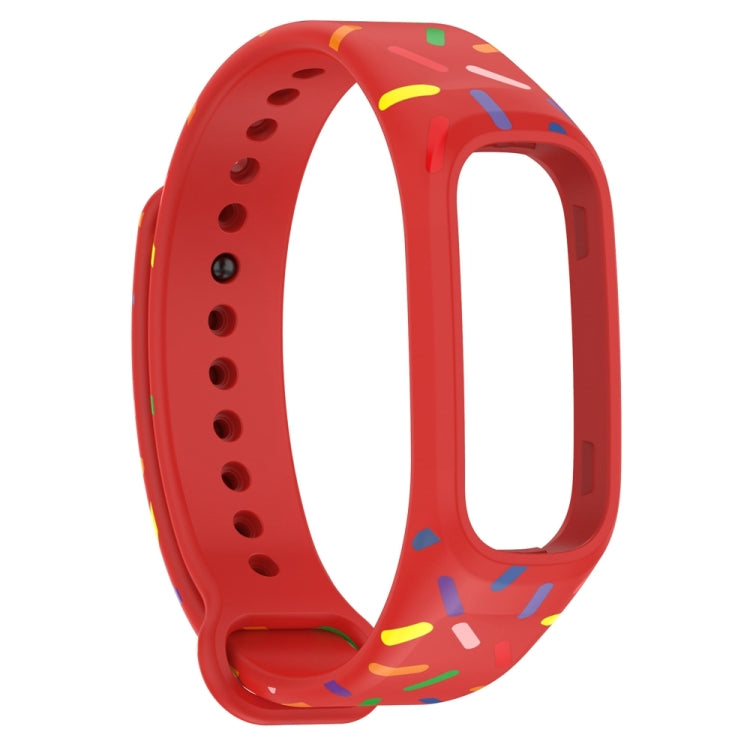For OPPO Band Sports Rainbow Dots Silicone Watch Band