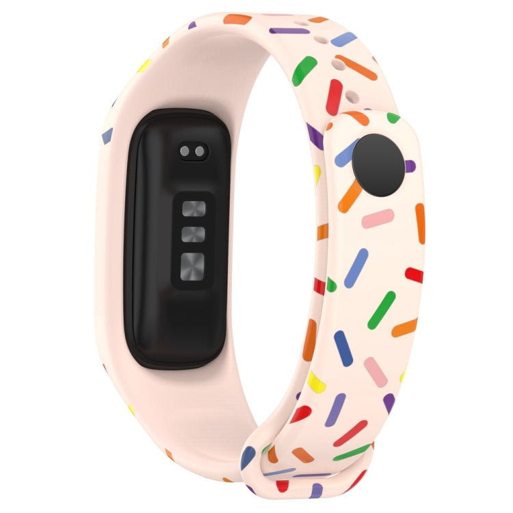 For OPPO Band Sports Rainbow Dots Silicone Watch Band