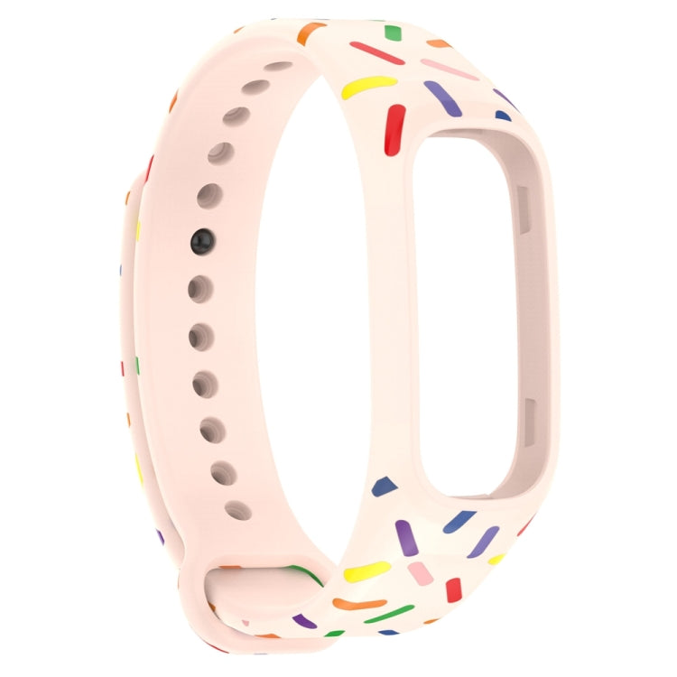 For OPPO Band Sports Rainbow Dots Silicone Watch Band