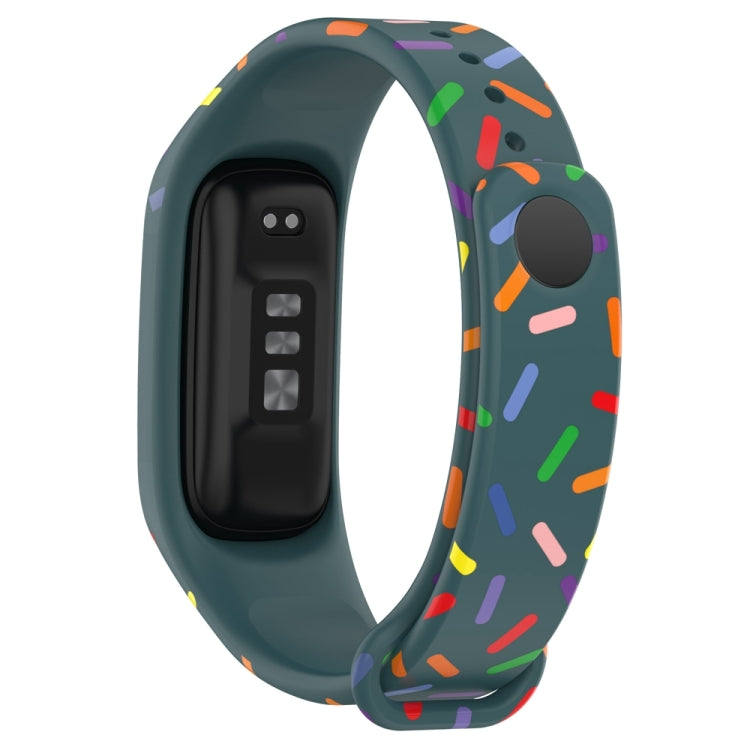 For OPPO Band Sports Rainbow Dots Silicone Watch Band