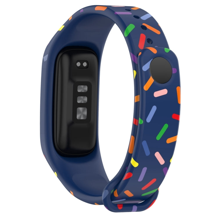 For OPPO Band Sports Rainbow Dots Silicone Watch Band