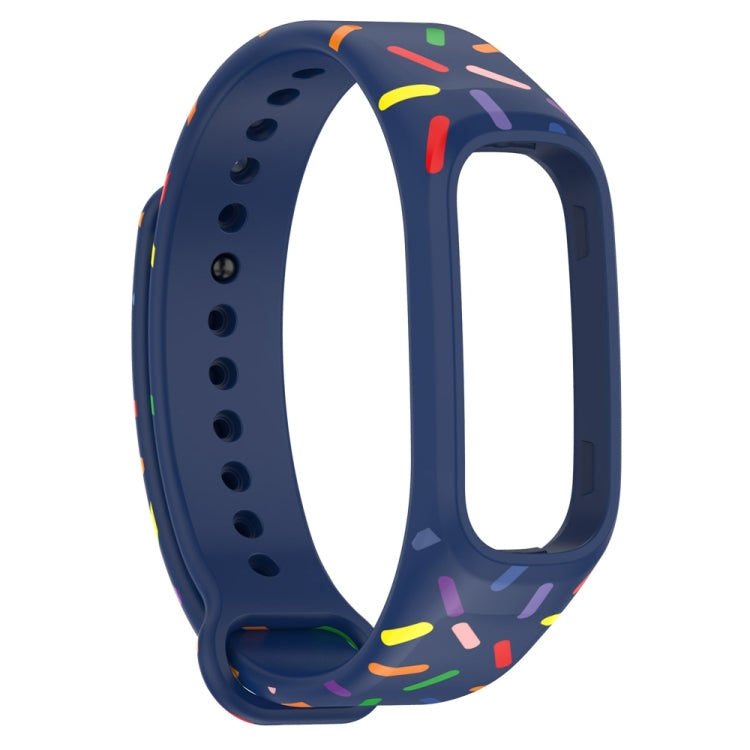 For OPPO Band Sports Rainbow Dots Silicone Watch Band