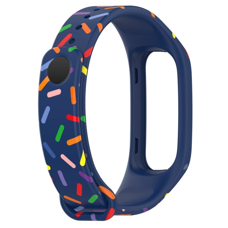 For OPPO Band Sports Rainbow Dots Silicone Watch Band