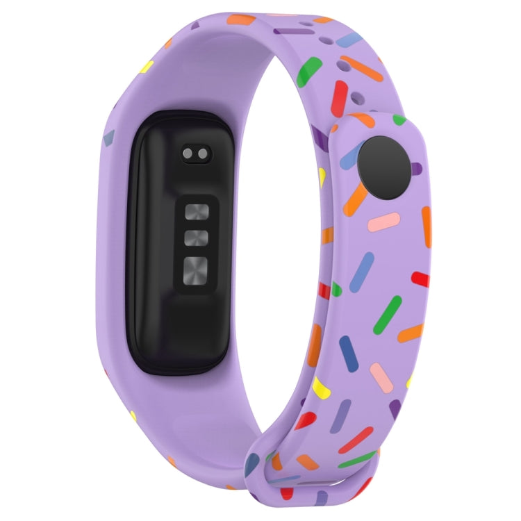 For OPPO Band Sports Rainbow Dots Silicone Watch Band