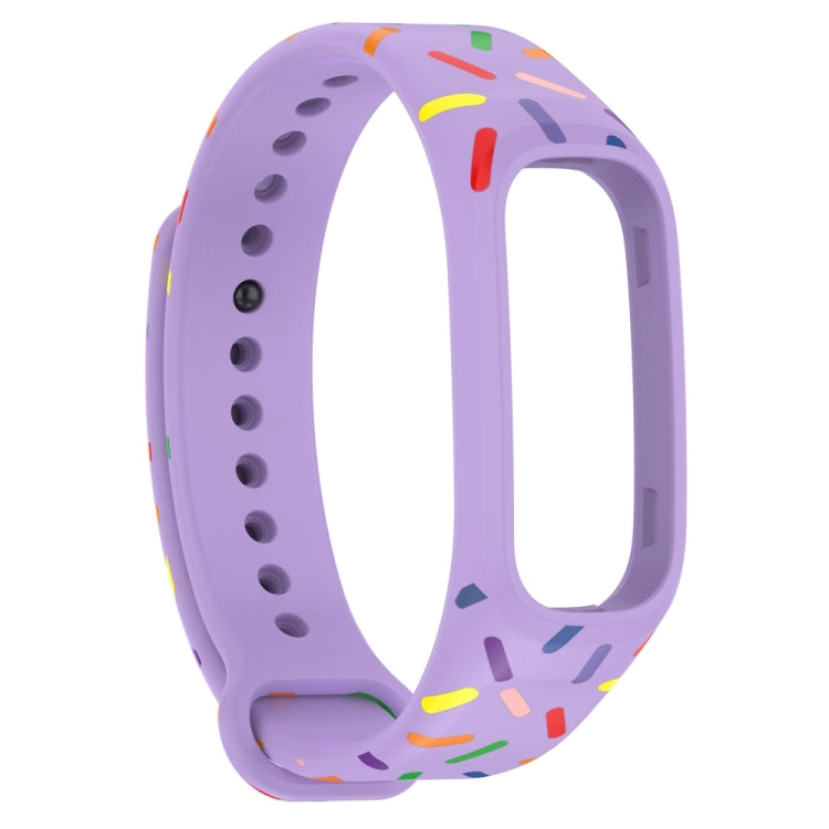 For OPPO Band Sports Rainbow Dots Silicone Watch Band