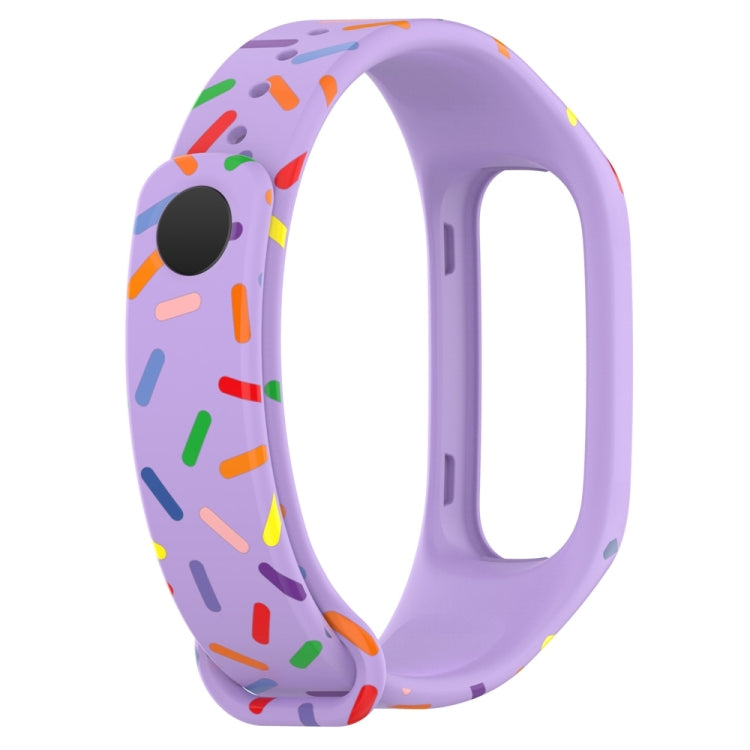 For OPPO Band Sports Rainbow Dots Silicone Watch Band