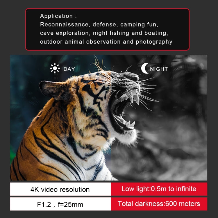GVDA GD903 3 inch TFT Screen Binoculars 4K Infrared Night Vision Binoculars