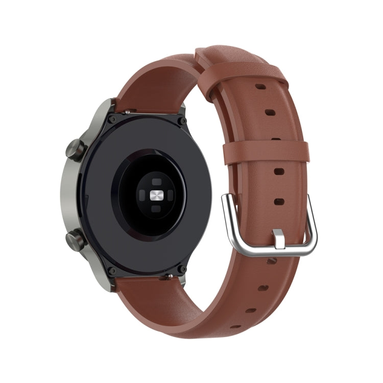 For Huawei Watch 4 / Watch 4 Pro Round Tail Leather Watch Band