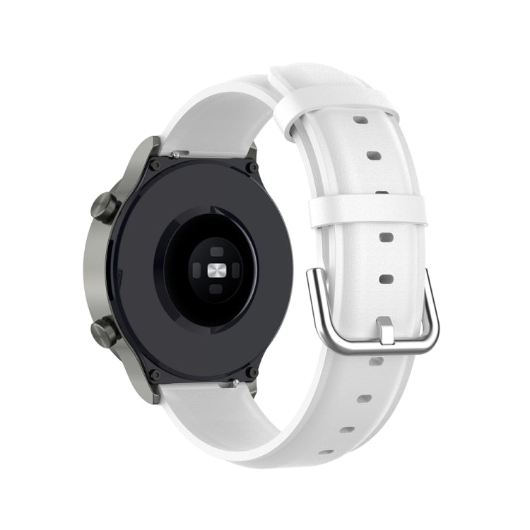 For Huawei Watch 4 / Watch 4 Pro Round Tail Leather Watch Band