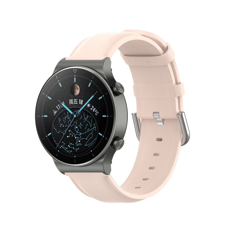 For Huawei Watch 4 / Watch 4 Pro Round Tail Leather Watch Band