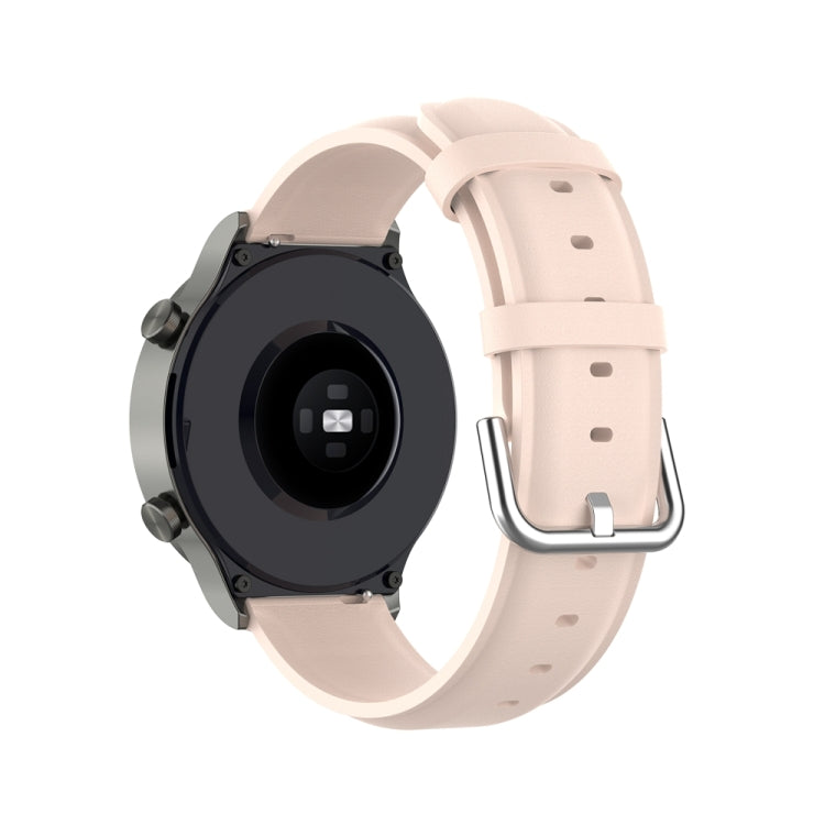 For Huawei Watch 4 / Watch 4 Pro Round Tail Leather Watch Band