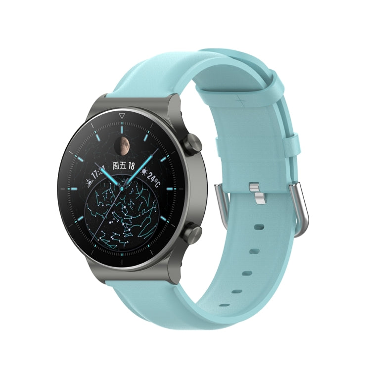 For Huawei Watch 4 / Watch 4 Pro Round Tail Leather Watch Band