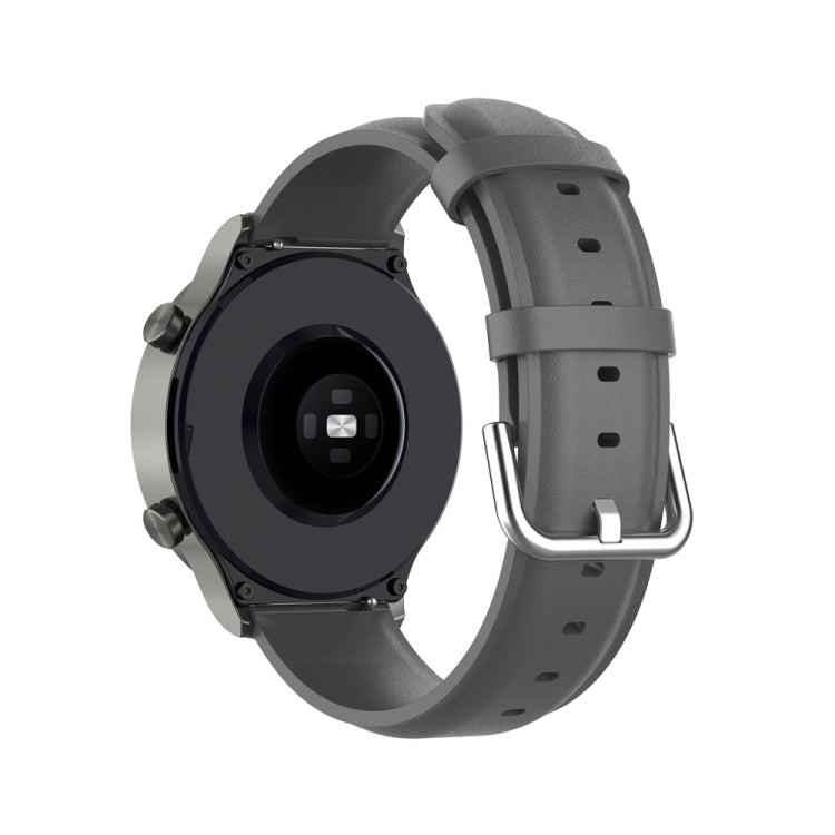 For Huawei Watch 4 / Watch 4 Pro Round Tail Leather Watch Band