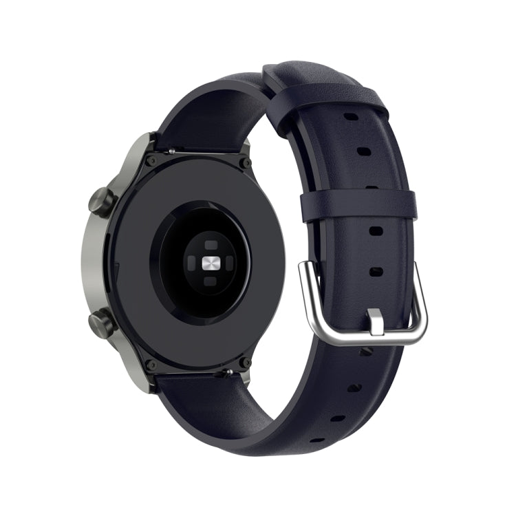 For Huawei Watch 4 / Watch 4 Pro Round Tail Leather Watch Band