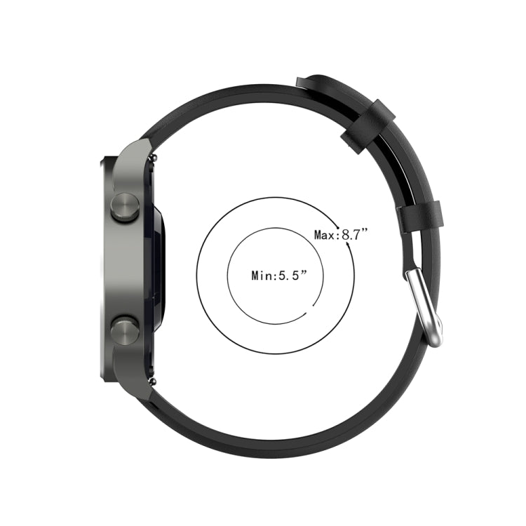 For Huawei Watch 4 / Watch 4 Pro Round Tail Leather Watch Band