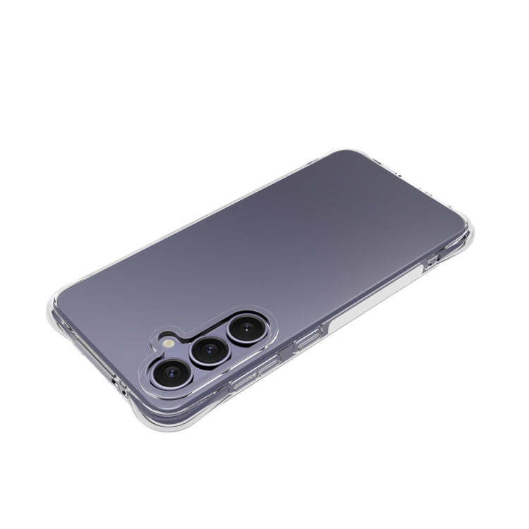 For Samsung Galaxy S24 FE 5G Shockproof Non-slip Thickening TPU Phone Case - Transparent