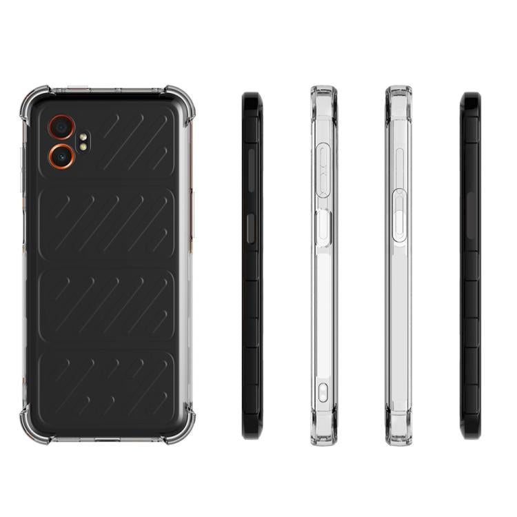 For Samsung Galaxy XCover7 Pro Shockproof Non-slip Thickening TPU Phone Case - Transparent