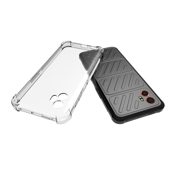 For Samsung Galaxy XCover7 Pro Shockproof Non-slip Thickening TPU Phone Case - Transparent