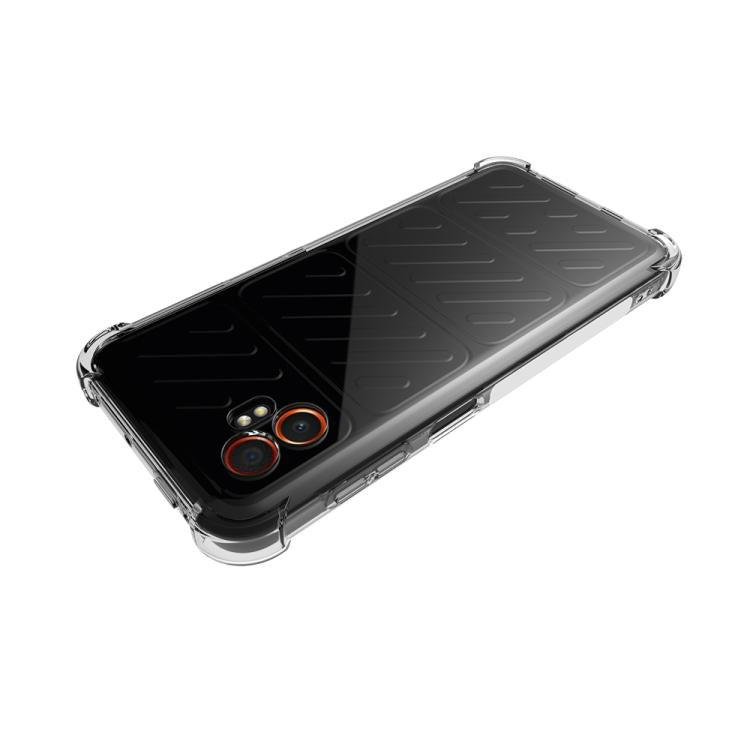 For Samsung Galaxy XCover7 Pro Shockproof Non-slip Thickening TPU Phone Case - Transparent