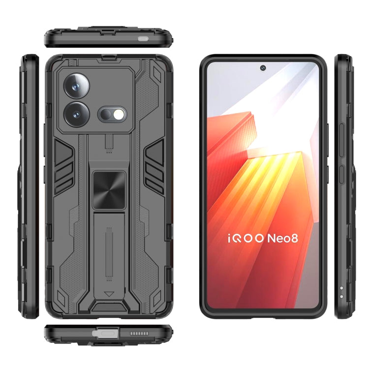 For vivo iQOO Neo8 5G Supersonic PC + TPU Shock-proof Phone Case with Holder