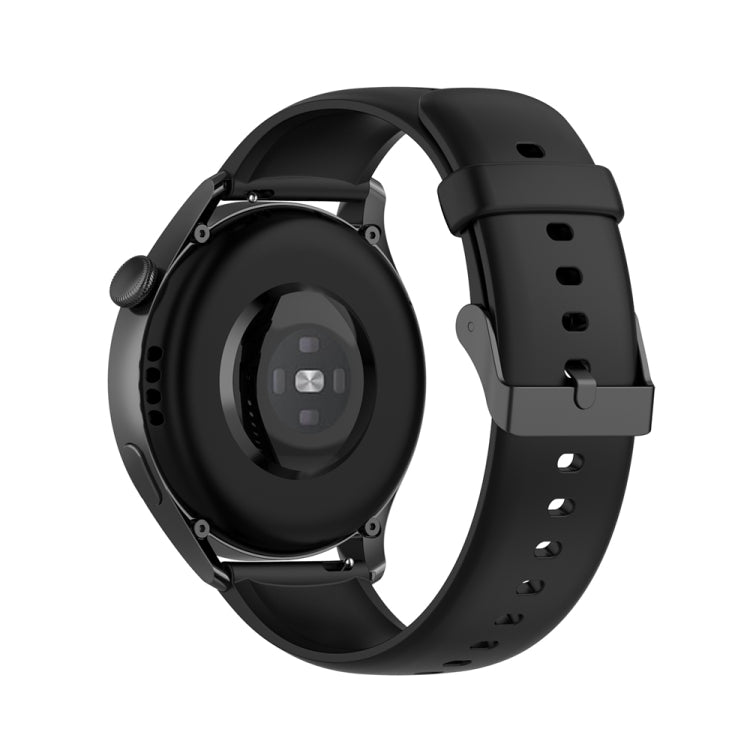 For Huawei Watch 4 / Watch 4 Pro Solid Color Silicone Stainless Steel Black Buckle Watch Band