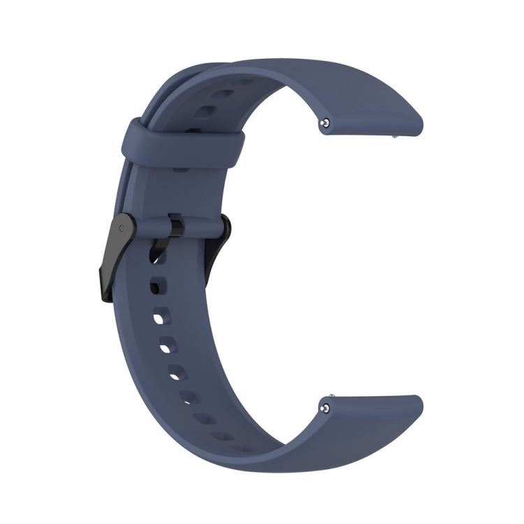 For Huawei Watch 4 / Watch 4 Pro Solid Color Silicone Stainless Steel Black Buckle Watch Band