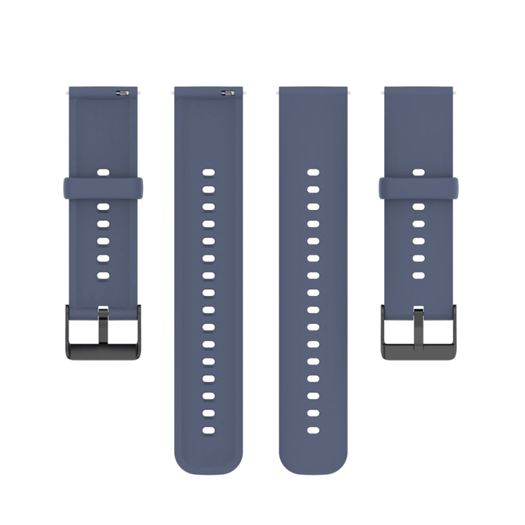 For Huawei Watch 4 / Watch 4 Pro Solid Color Silicone Stainless Steel Black Buckle Watch Band