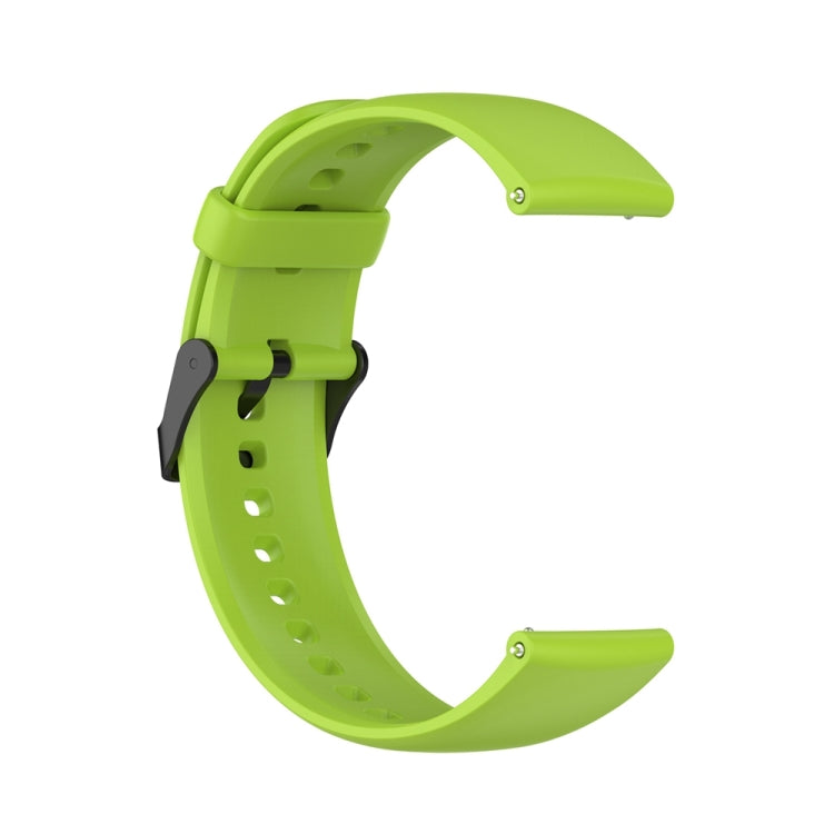 For Huawei Watch 4 / Watch 4 Pro Solid Color Silicone Stainless Steel Black Buckle Watch Band