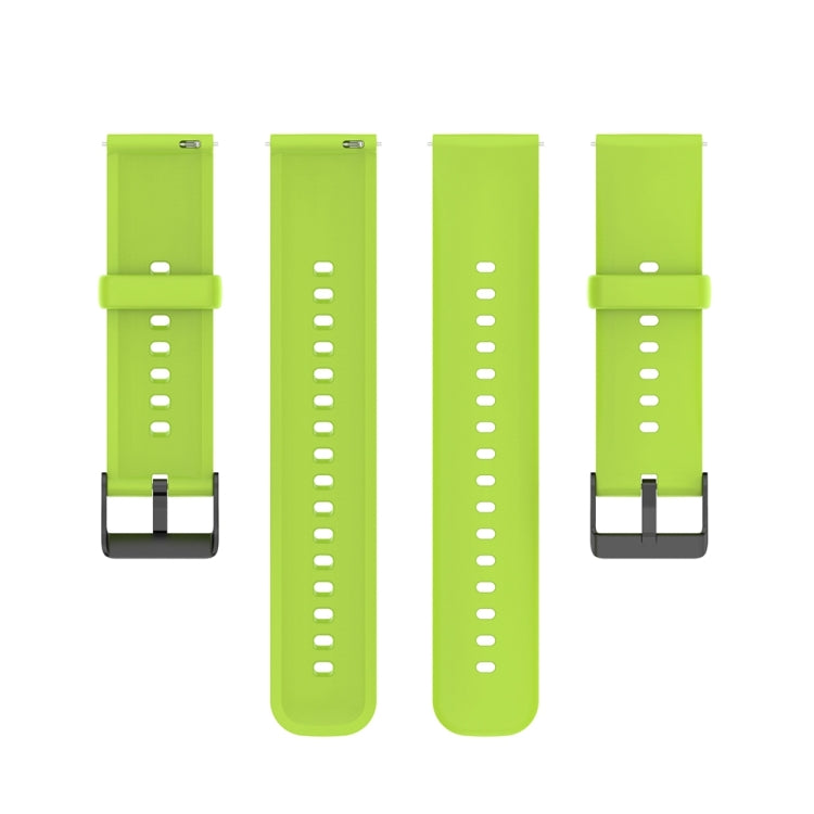 For Huawei Watch 4 / Watch 4 Pro Solid Color Silicone Stainless Steel Black Buckle Watch Band