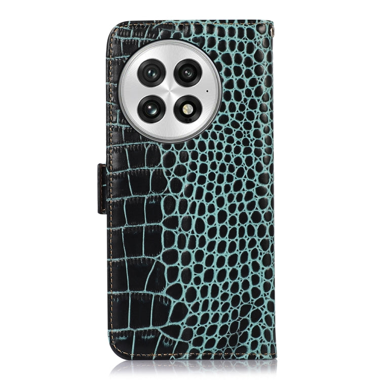 For OnePlus Nord 13 Crocodile Top Layer Cowhide Leather Phone Case
