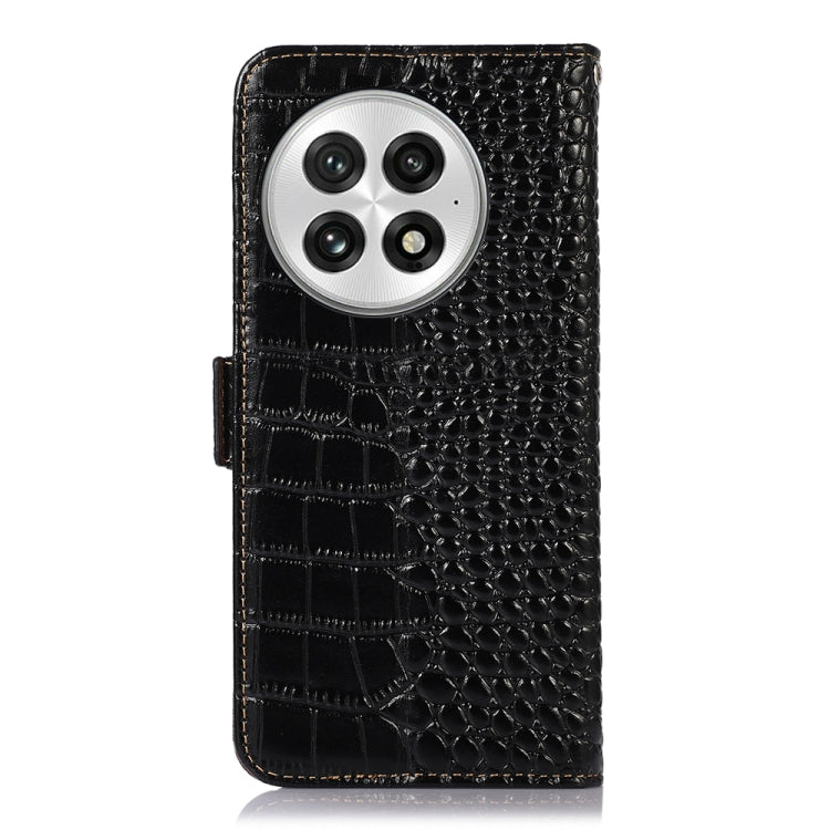 For OnePlus Nord 13 Crocodile Top Layer Cowhide Leather Phone Case