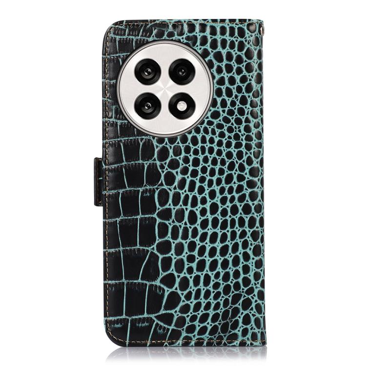 For OnePlus Ace 5 Pro / Ace 5 Crocodile Top Layer Cowhide Leather Phone Case