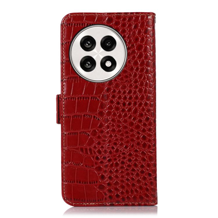 For OnePlus Ace 5 Pro / Ace 5 Crocodile Top Layer Cowhide Leather Phone Case