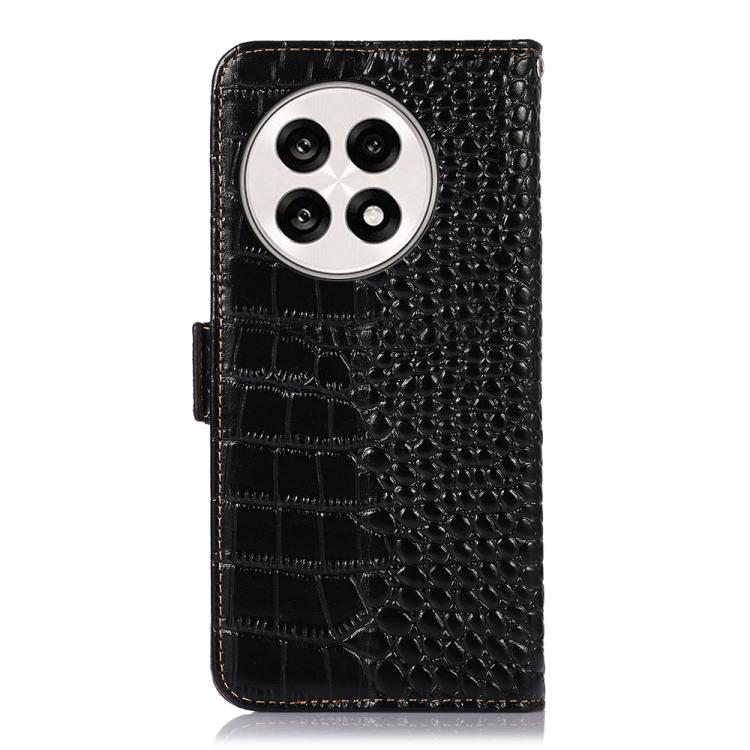 For OnePlus Ace 5 Pro / Ace 5 Crocodile Top Layer Cowhide Leather Phone Case