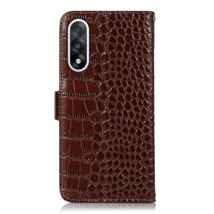 For OnePlus Nord 5 / Ace 5 Ultra Crocodile Top Layer Cowhide Leather Phone Case