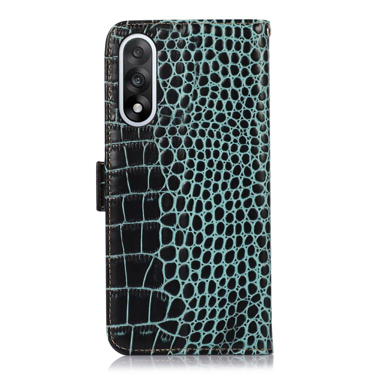 For OnePlus Nord 5 / Ace 5 Ultra Crocodile Top Layer Cowhide Leather Phone Case