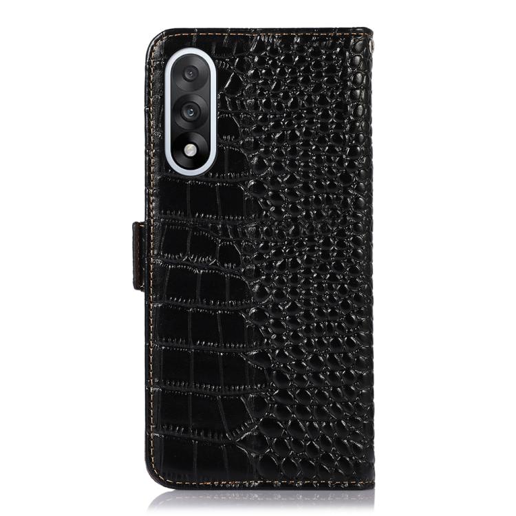 For OnePlus Nord 5 / Ace 5 Ultra Crocodile Top Layer Cowhide Leather Phone Case