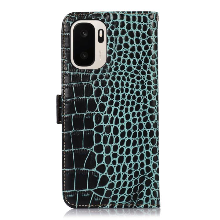 For OnePlus Ace 6 Ultra Crocodile Top Layer Cowhide Leather Phone Case