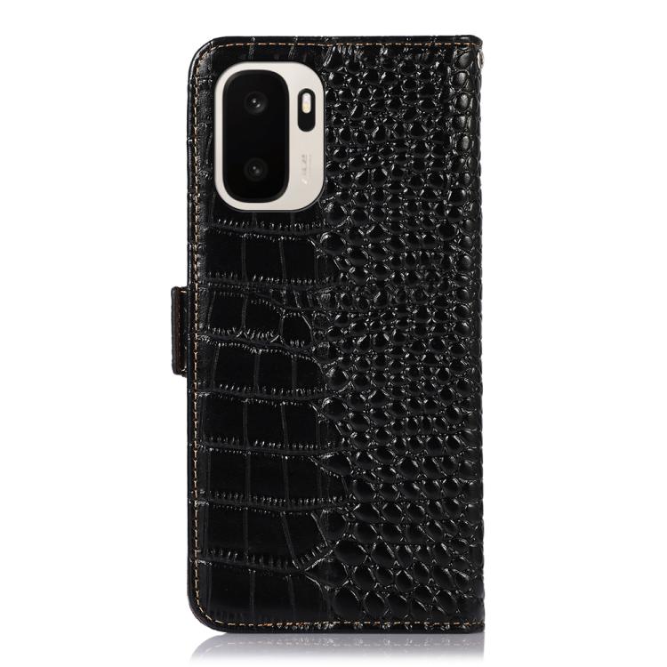 For OnePlus Ace 6 Ultra Crocodile Top Layer Cowhide Leather Phone Case