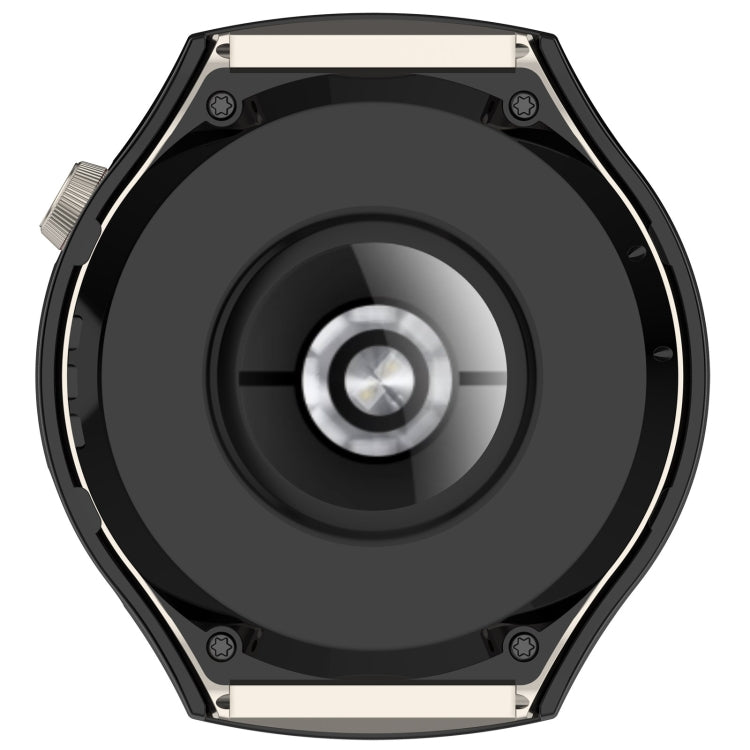 For Huawei Watch 4 Pro Half Coverage Hollowed Watch Protective Case + Hydrogel Film Set