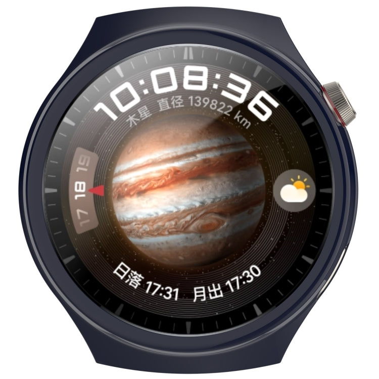 For Huawei Watch 4 Pro Half Coverage Hollowed Watch Protective Case + Hydrogel Film Set