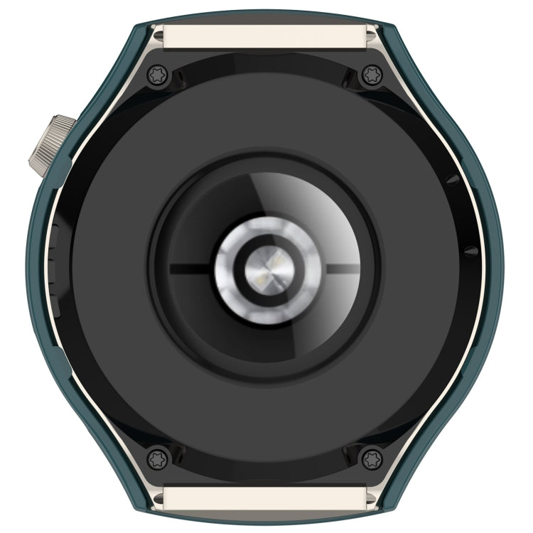 For Huawei Watch 4 Pro Half Coverage Hollowed Watch Protective Case + Hydrogel Film Set