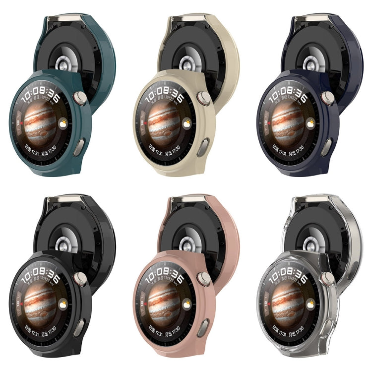 For Huawei Watch 4 Pro Half Coverage Hollowed Watch Protective Case + Hydrogel Film Set