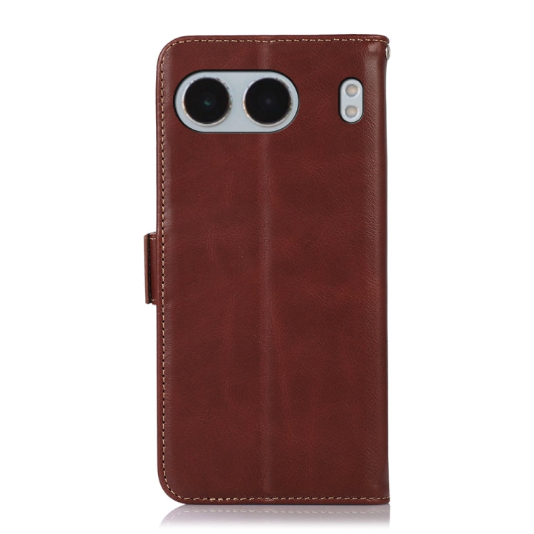 For OnePlus Nord 4 Magnetic Crazy Horse Texture Genuine Leather RFID Phone Case